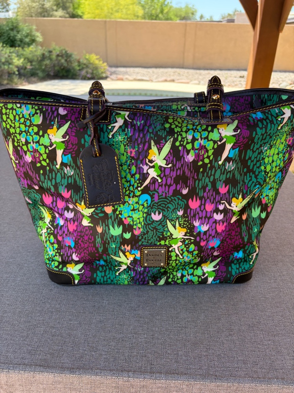 Dooney & Bourke Tinker Bell Floral Tote Bag - Multicolor rare find Marathon tote